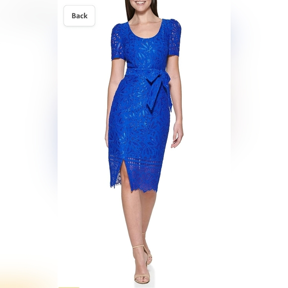 Kensie Women's Lace Midi Dress - Picture 1 of 8